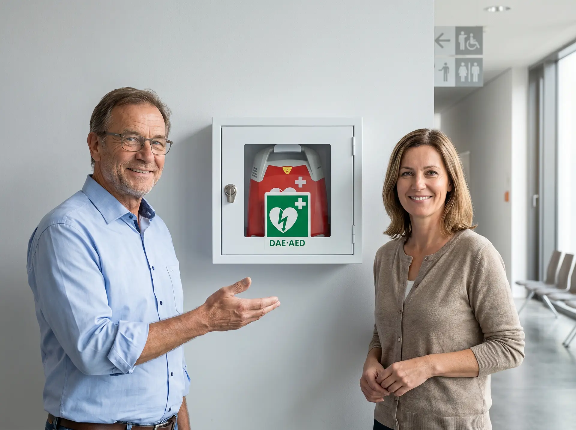 Therapeut begleitet eine Patientin in einer Reha-Einrichtung